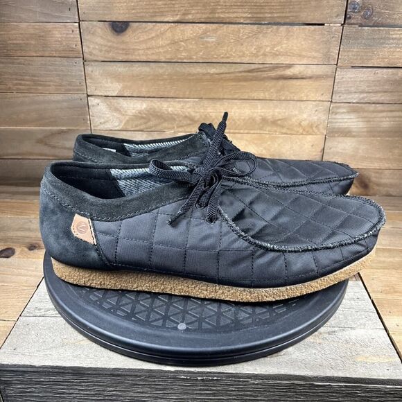 Clarks Mens Size US 10.5 Shacre II Step Black Casual Moccasin Shoes Lace Up NEW - Picture 1 of 11